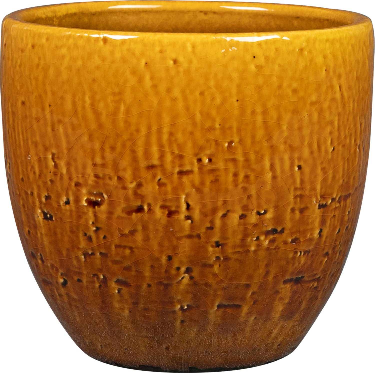 TS bloempot Jolin geel D 14 H 13 cm