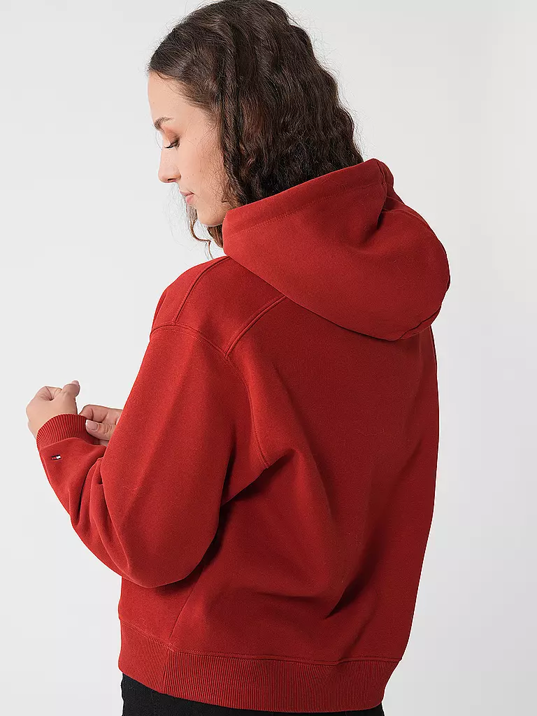 TOMMY HILFIGER Kapuzenpullover - Hoodie rot