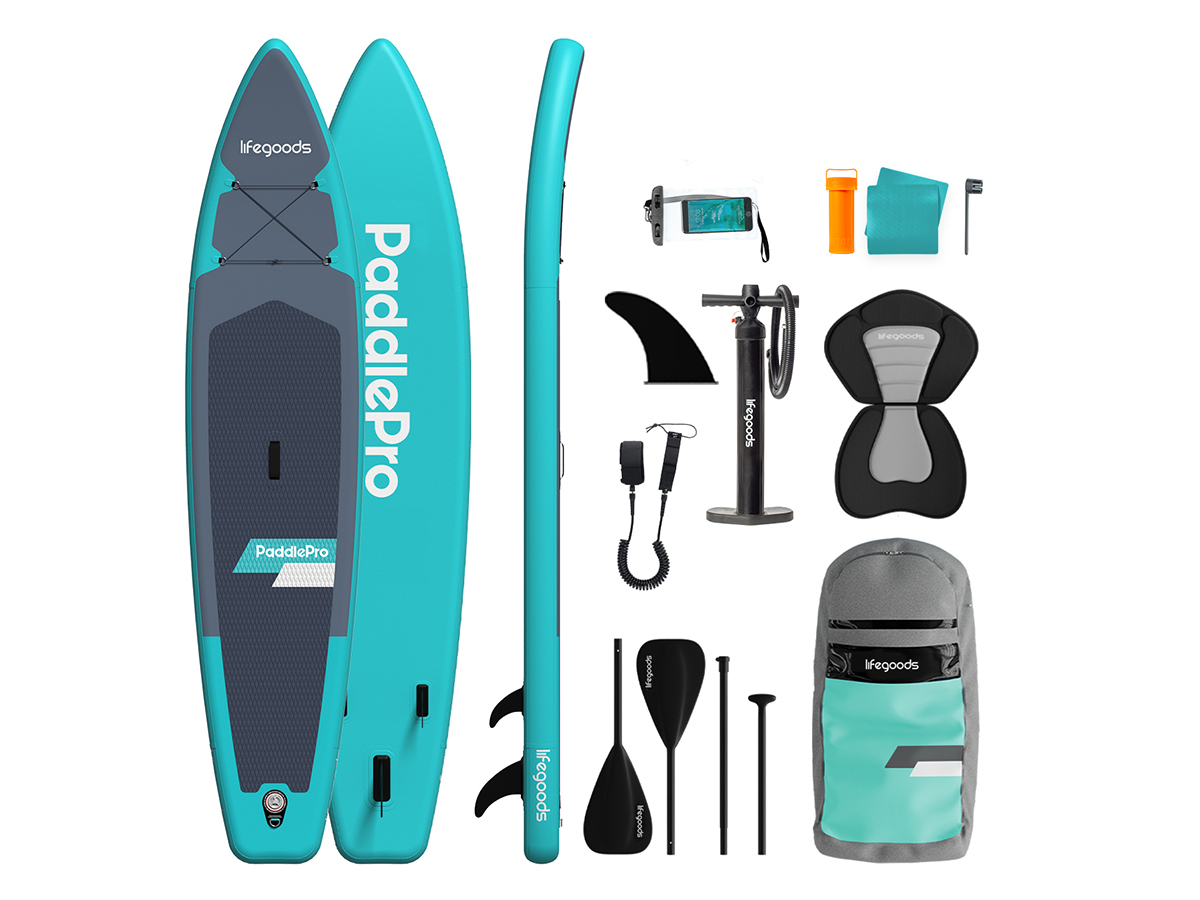 LifeGoods Touring SUP Board met zitje - Turquoise