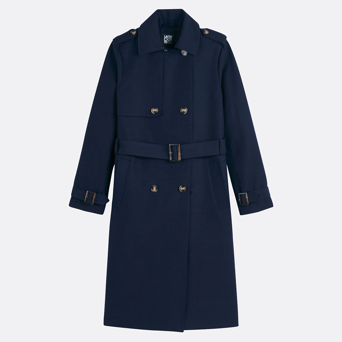 COLEÇÕES LA REDOUTE<br>Trench coat com fechamento de botão duplo
