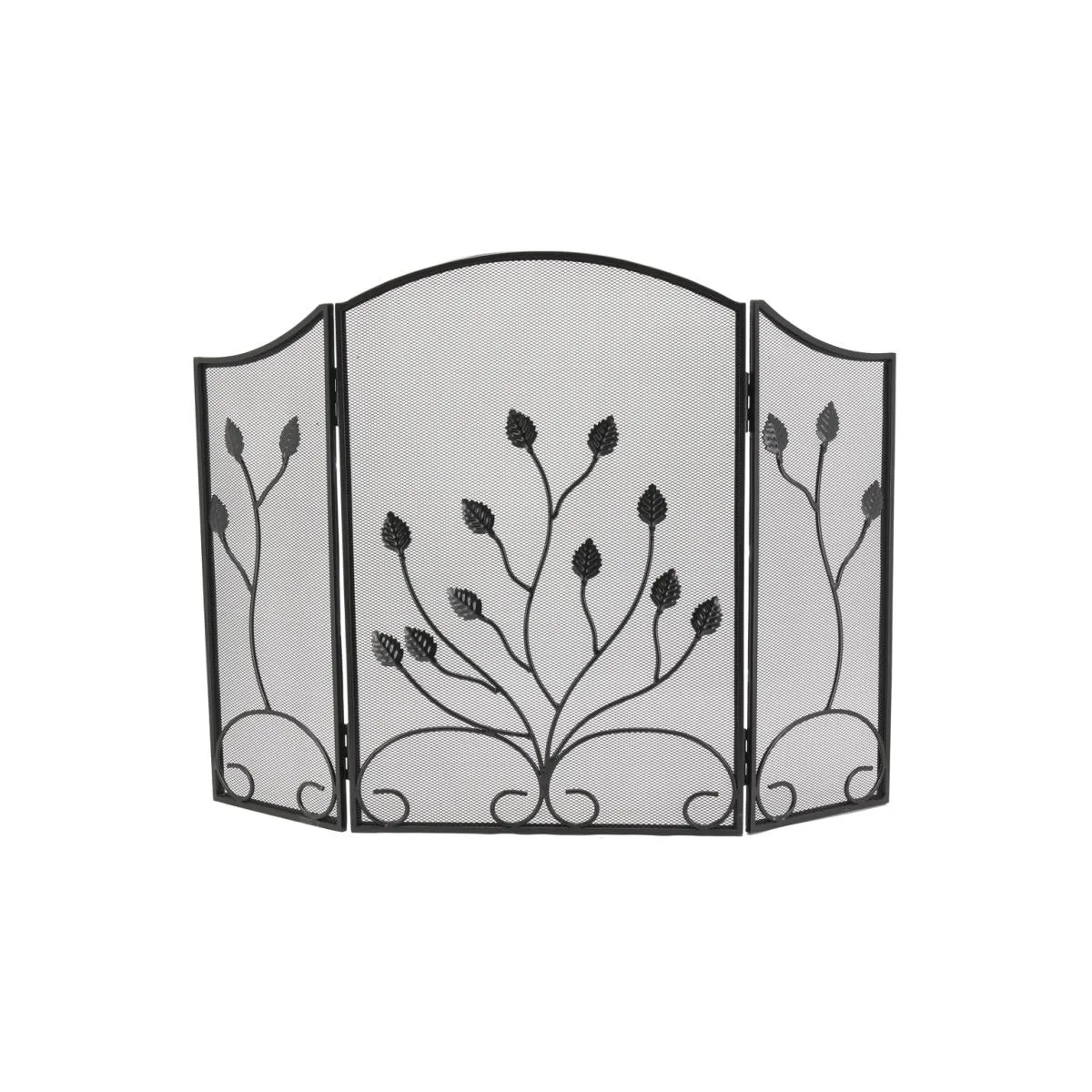 Aubry Gaspard Pare-feu cheminée Fer Forgé Fleur