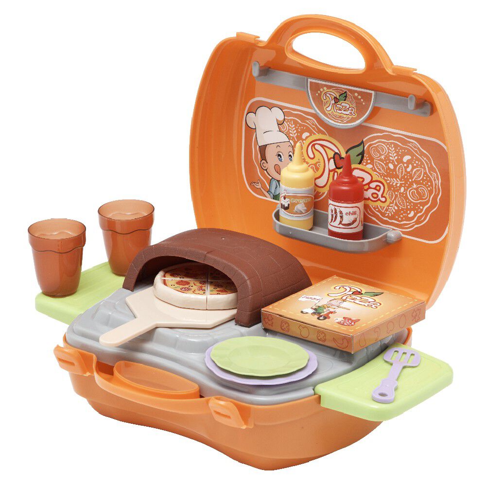 Mallette de jeu four à pizza 25 pièces