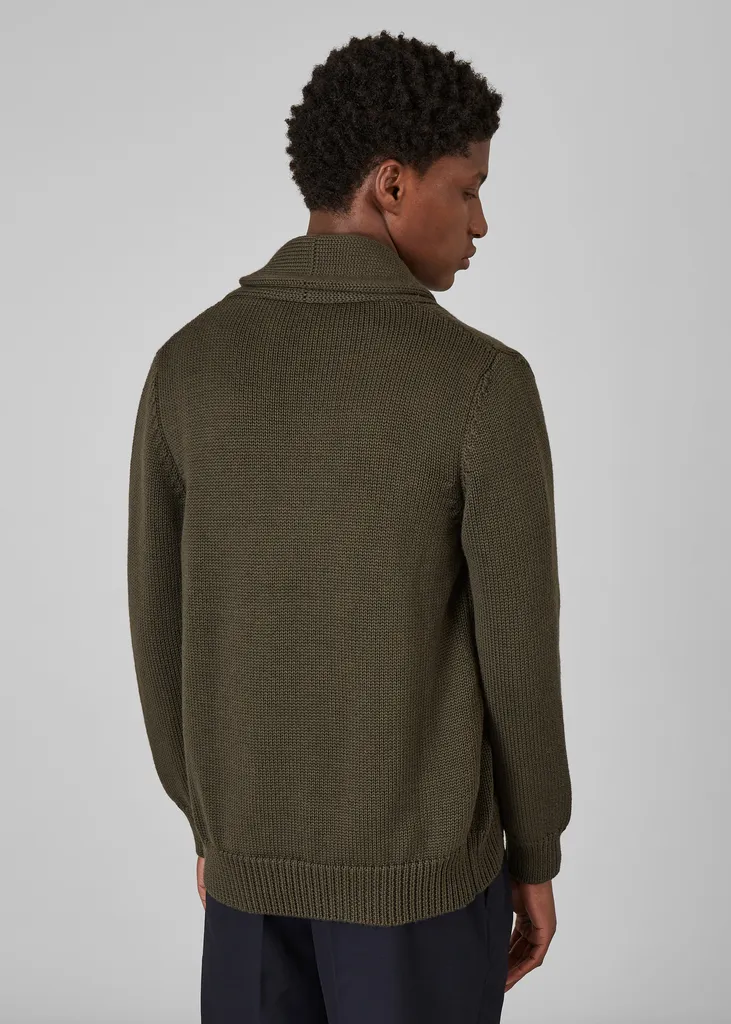 Cardigan col châle en laine mérinos L'Exception Paris