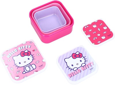 Hello Kitty 3 in 1 Snackboks Fresh Bites, Rosa