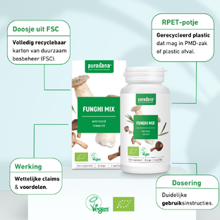 Purasana Funghi Mix Biologisch Capsules 60VCP