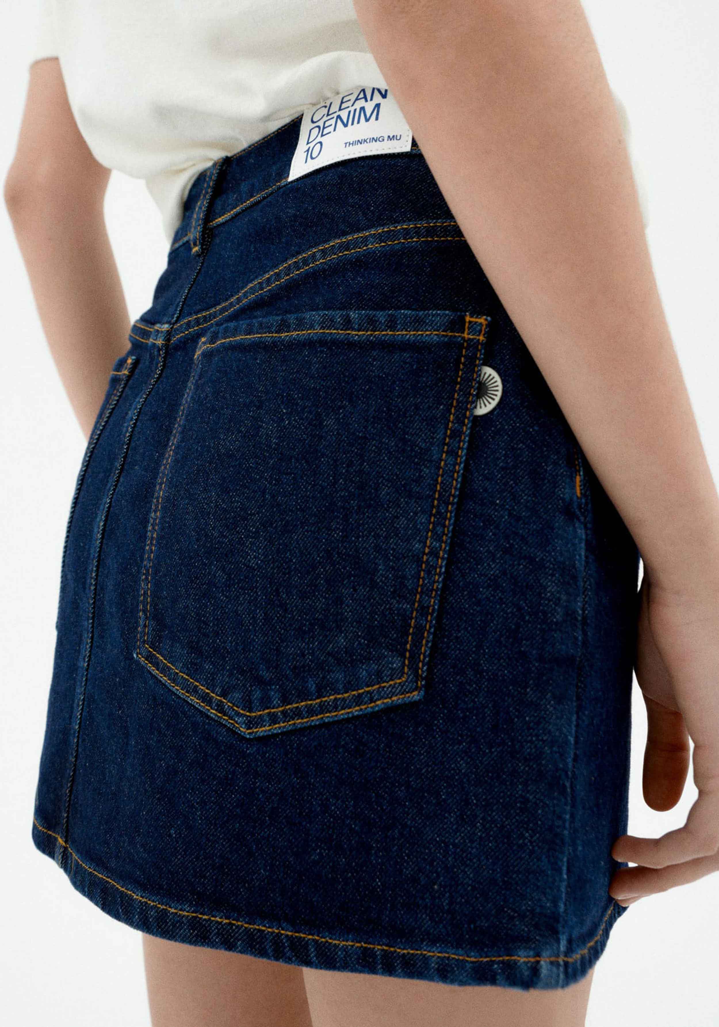 Thinking Mu Denim-Rock Kimmy Dark Clean Denim