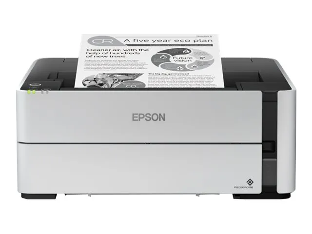 Epson EcoTank ET-M1180 - Printer - S/H - Duplex - blækprinter - kan genopfyldes - A4/Legal - 1200 x 2400 dpi - op til 20 spm - kapacitet: 250 ark - USB 2.0, LAN, Wi-Fi