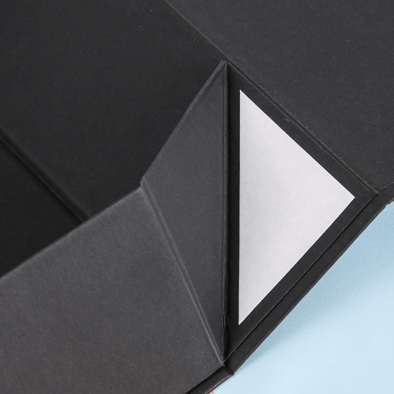 (26x19cm) Geschenk Schachtel Faltbare Gift Box Verpackung mit Magnetischem Deckel - Schwarz