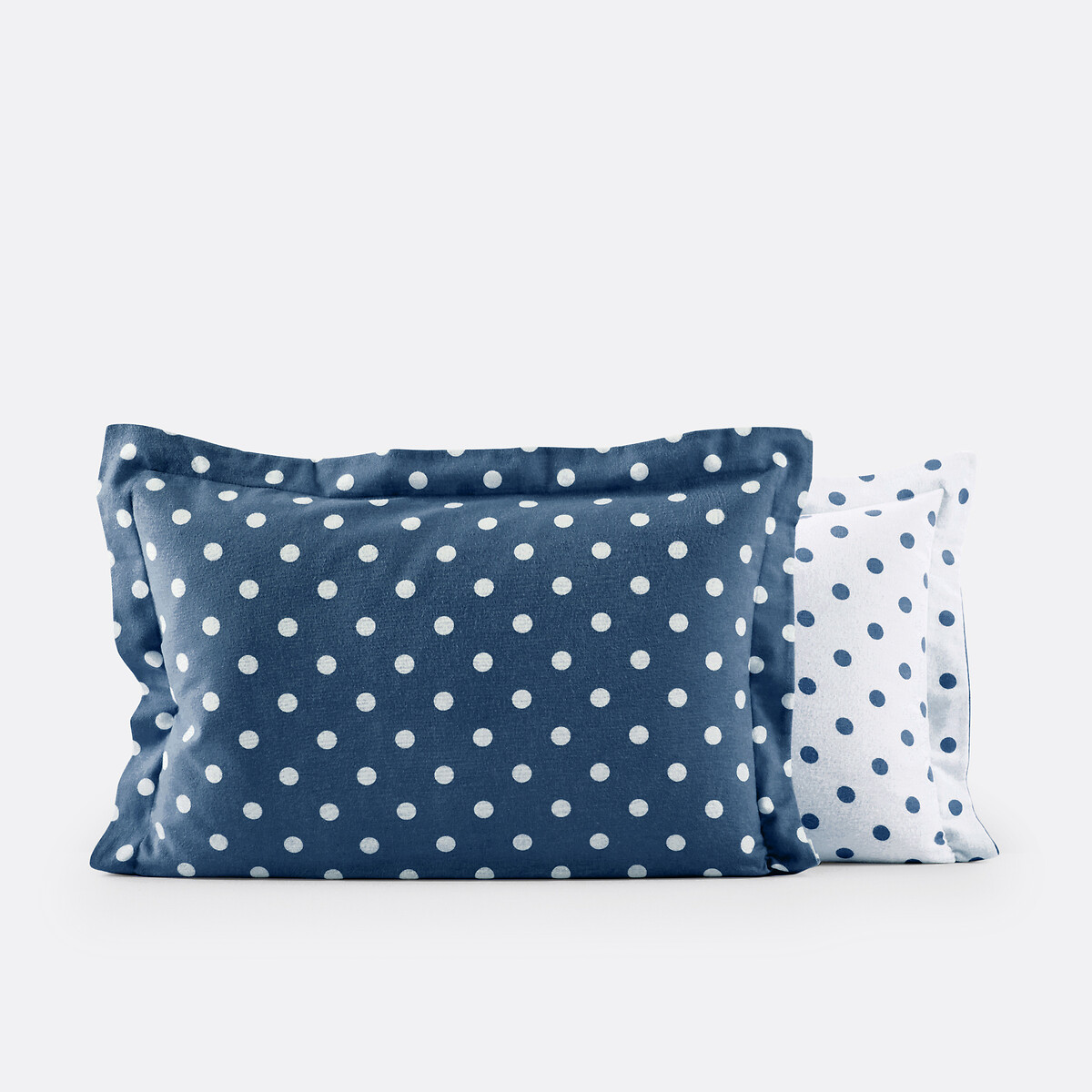 LA REDOUTE INTERIEURS<br>Fronha de flanela com estampa de bolinhas, Clarisse