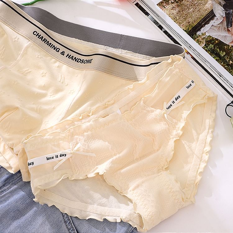 Pancherry - Koppelset: Slip met letters + Boxershort