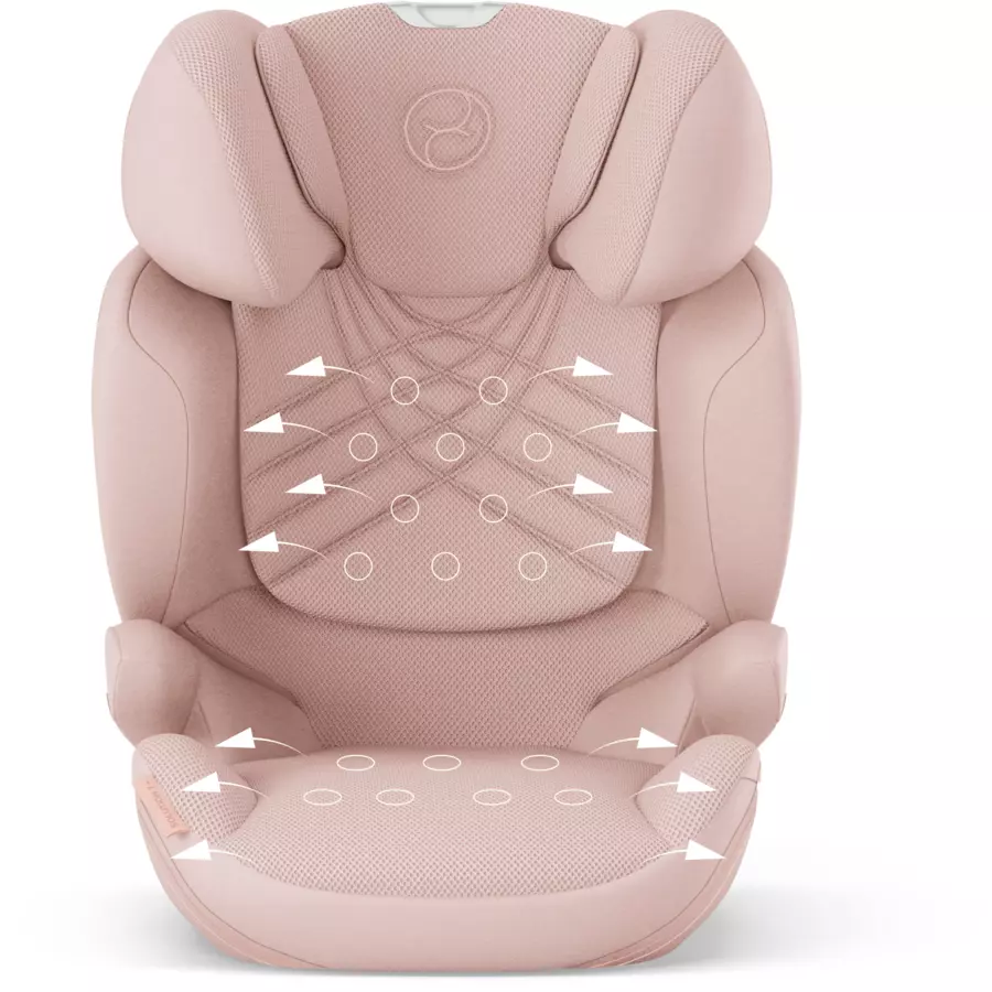 cybex PLATINUM Kindersitz Solution T I-Fix Plus Peach Pink