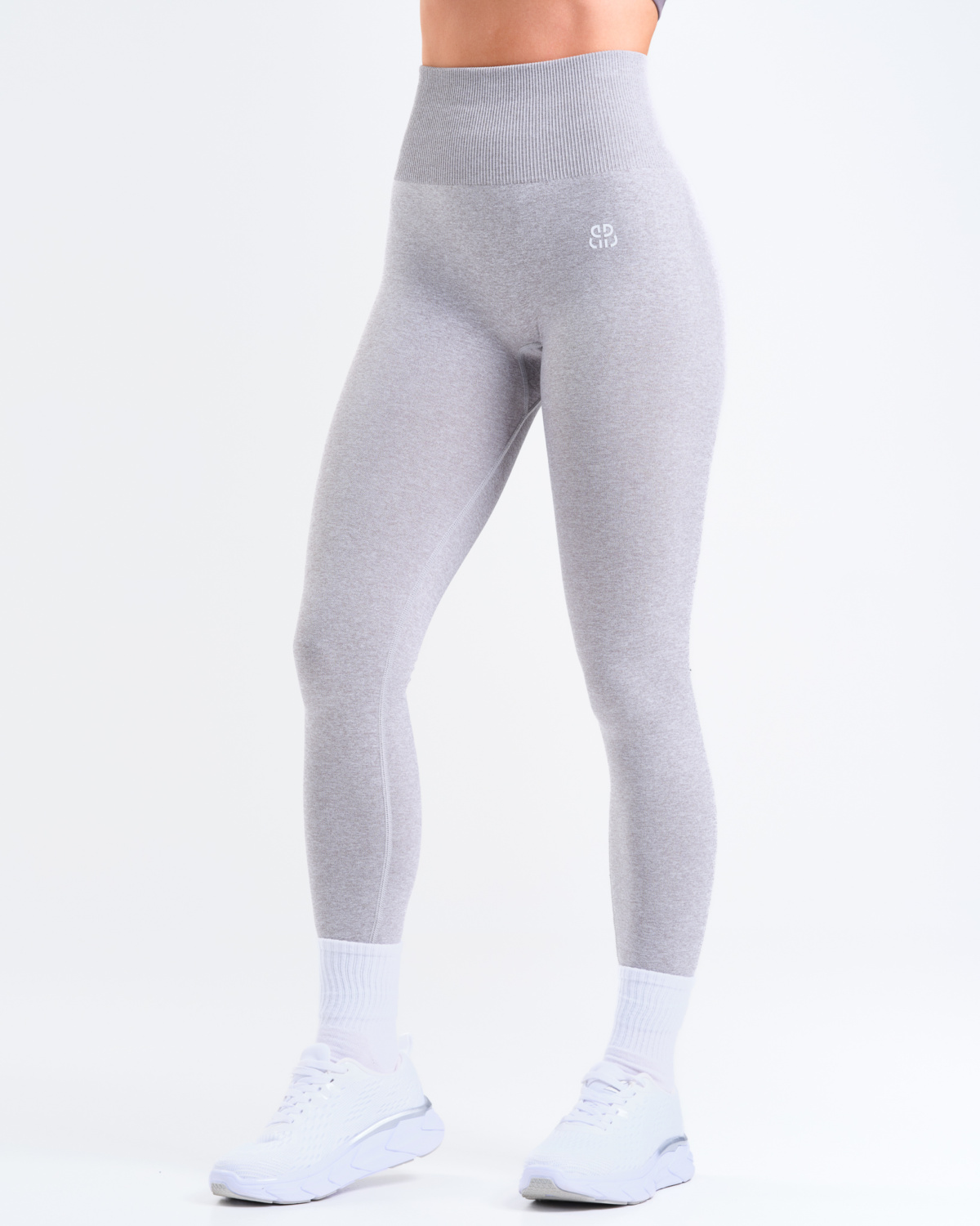 Bumpro Hyper Scrunch Tights Light Grey Marl