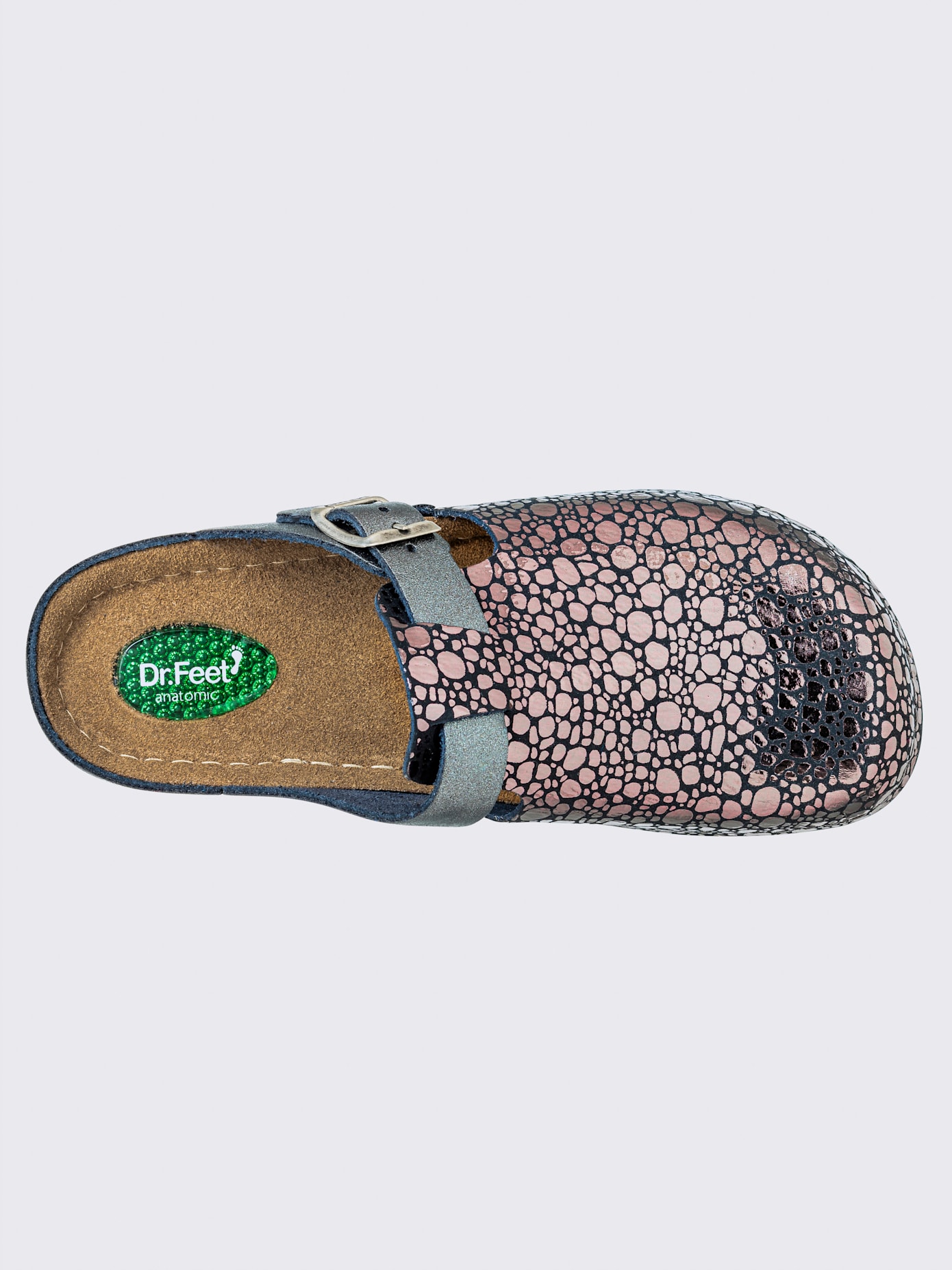 Chaussons cuir vachette gaufré
