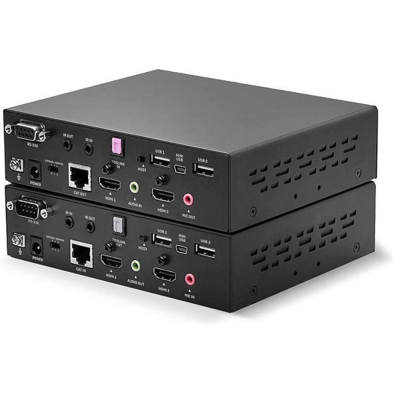 Lindy Kit Extender KVM HDBaseT Cat.6 HDMI Dual Head USB, IR & RS232, 100m
