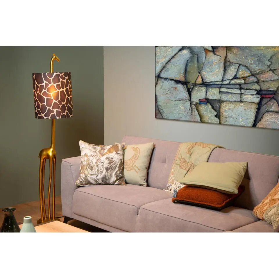 Lucide EXTRAVAGANZA MISS TALL Vloerlamp - Mat Goud / Messing