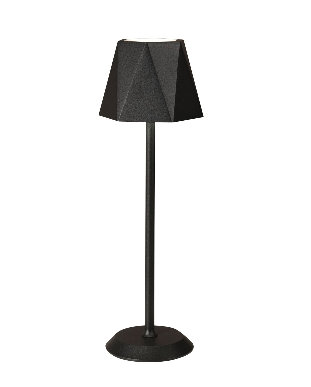 FABAS LUCE Akku LED Tischlampe KATY schwarz