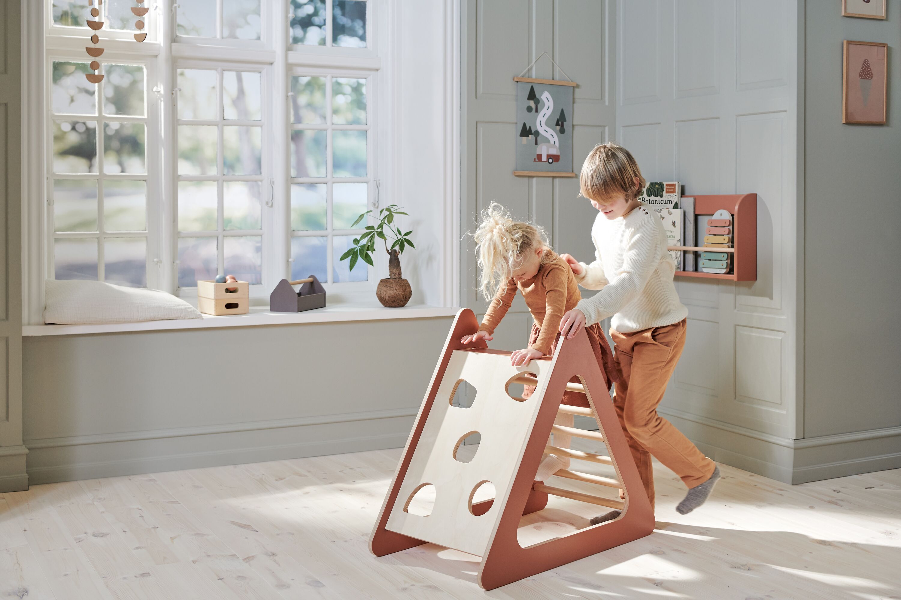 FLEXA Spielturm midi rosa - Rosa / B: 84.0 x T: 46.0 x H: 74.0