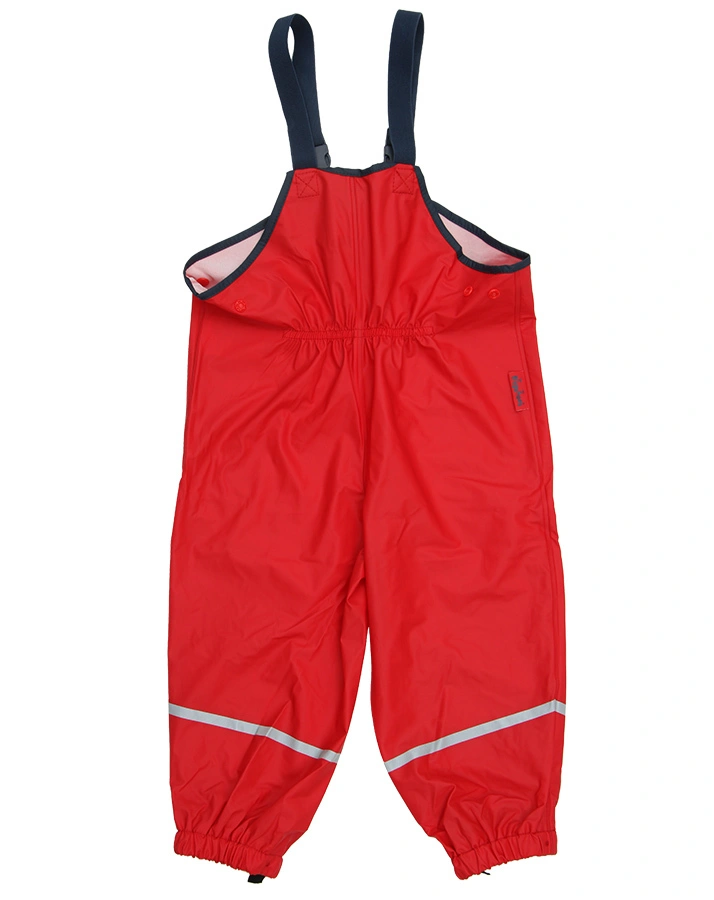 Regen-Latzhose BASIC in rot (Größe: 128)