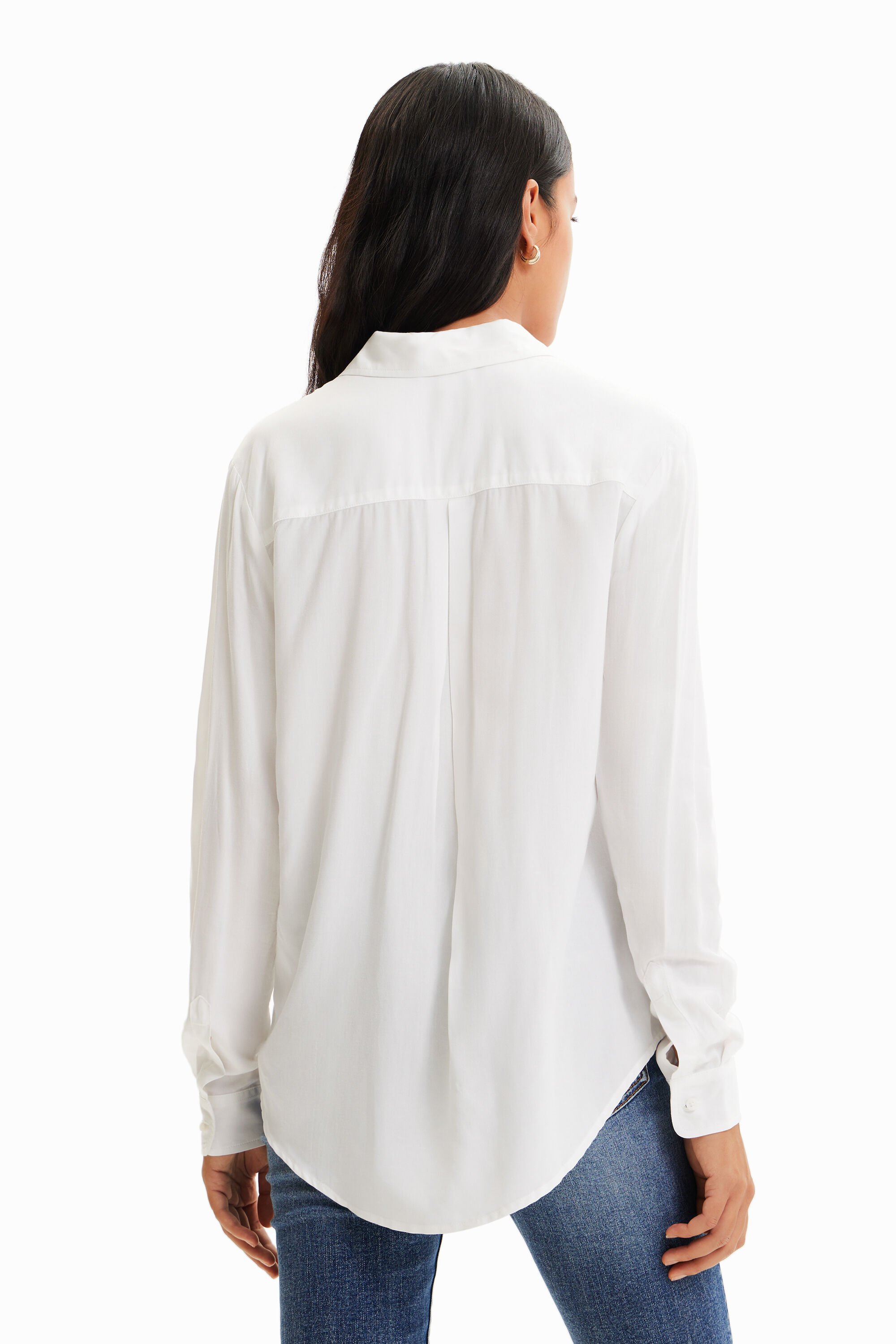 Chemise patchwork messages