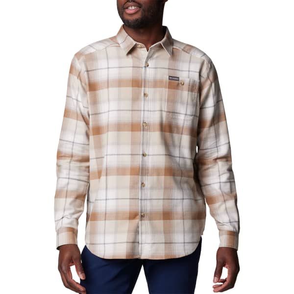 Chemise COLUMBIA CORNELL WOODS FLANNEL LONG SLEEVE SHIRT DARK STONE CLASSIC MULTI TARTAN