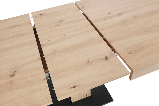 HELA Säulen-Esstisch Synchronauszug 140-180-220cm