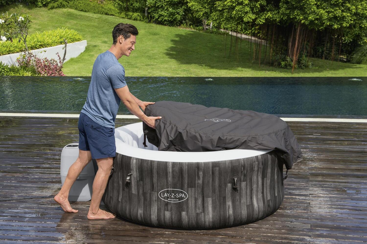 Bestway opblaasbare jacuzzi Lay-Z-Spa Bahama met pomp D 180 H 66 cm