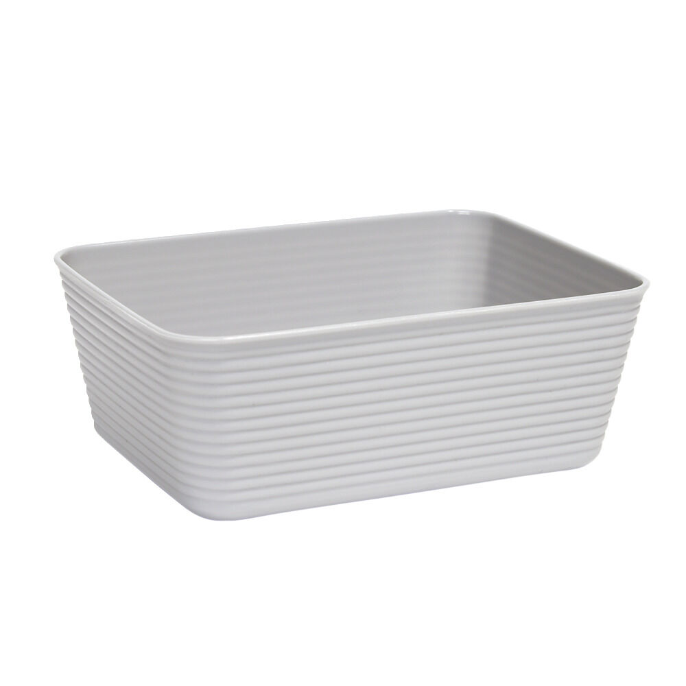 Panière de rangement x2 plastique 16,8x12,5xH6,5cm (3 modèles)