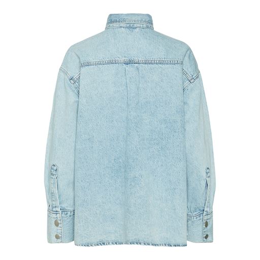 Vero Moda Hamson Loose Denimskjorte, Light Blue Denim, L