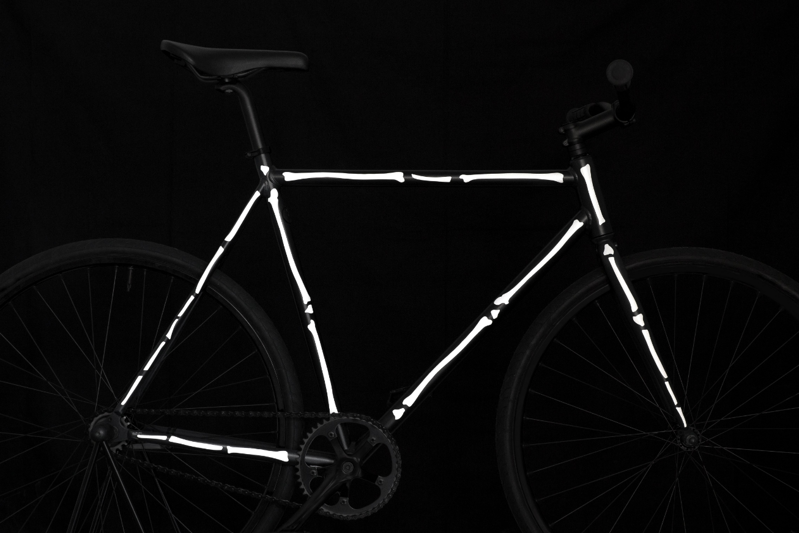 REFLECTIVE BONE STICKERS WHITE