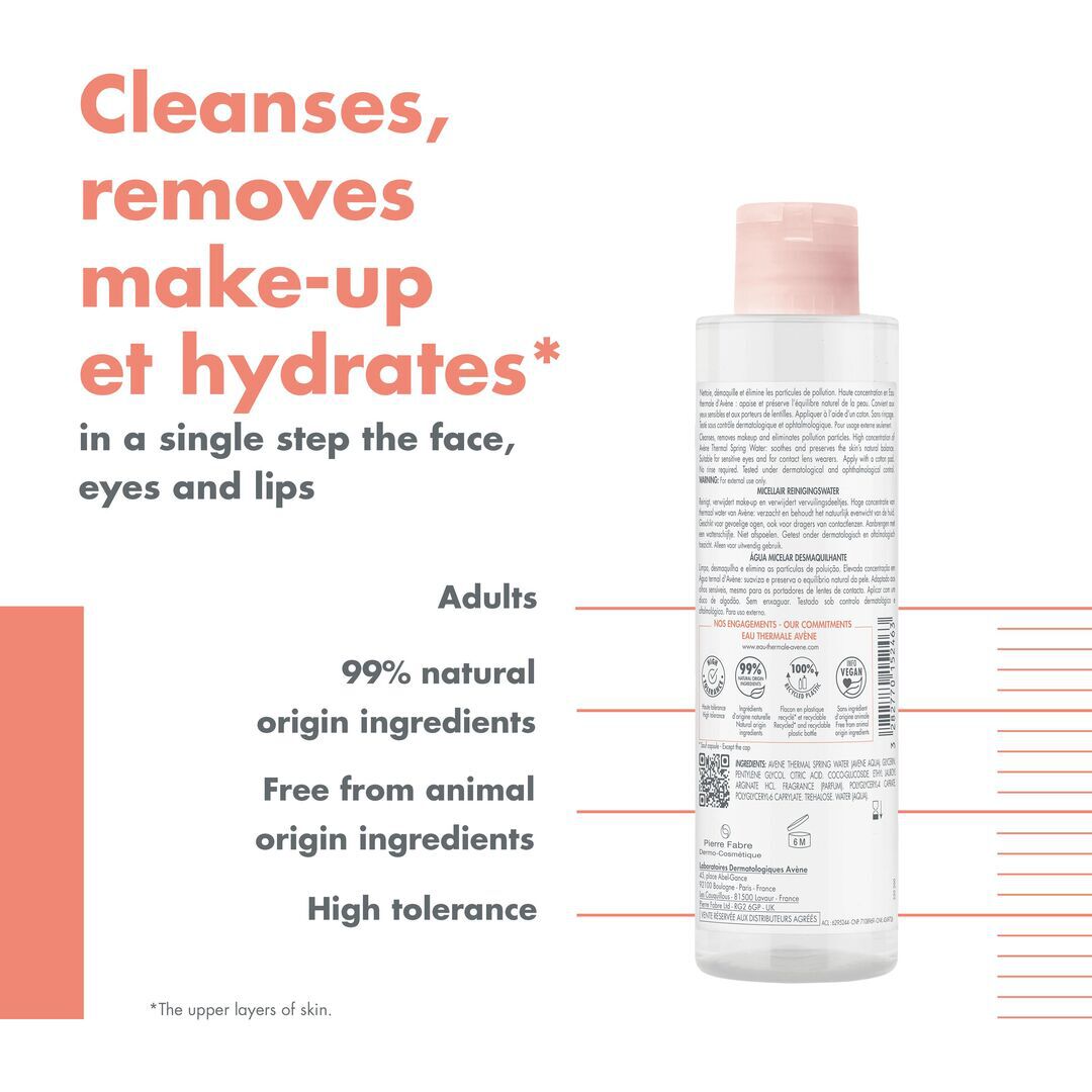 AVENE  Água Micelar Desmaquilhante - 400ml
