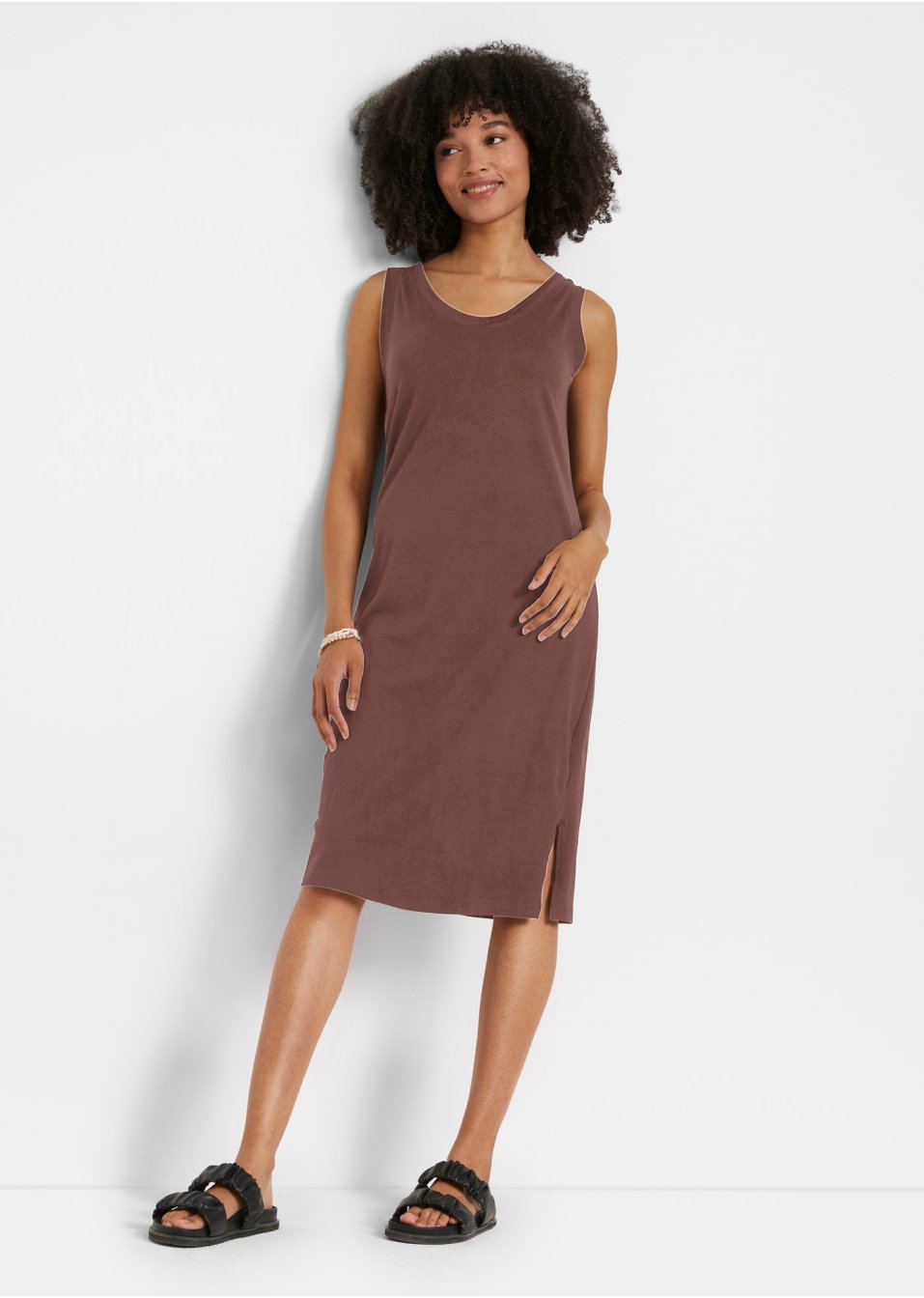 Robe en jersey avec fente