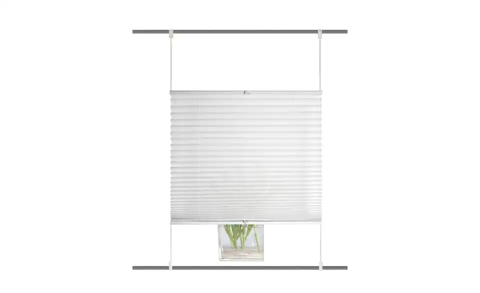 Plisseerollo Weiß 210 cm 70 cm