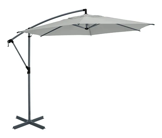 Leco Ampelschirm, Ø ca. 300 cm, hellgrau