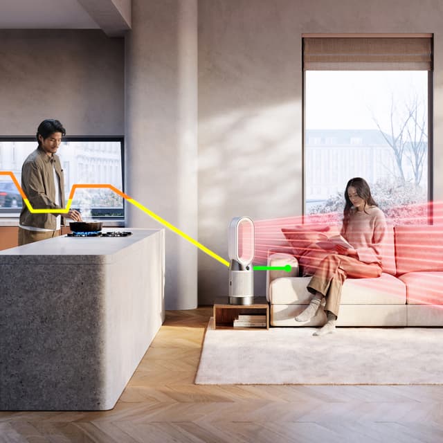 Dyson Hot + Cool HP1 luftrenser 544826-01 (hvid/sølv)