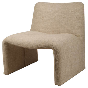 KARWEI fauteuil Kate beige grof geweven stof