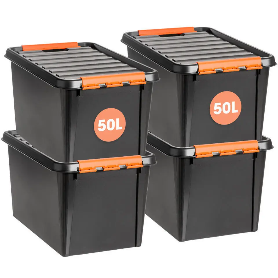 SmartStore Stevige Opbergbox 49L Set van 2 - 59x39x34cm