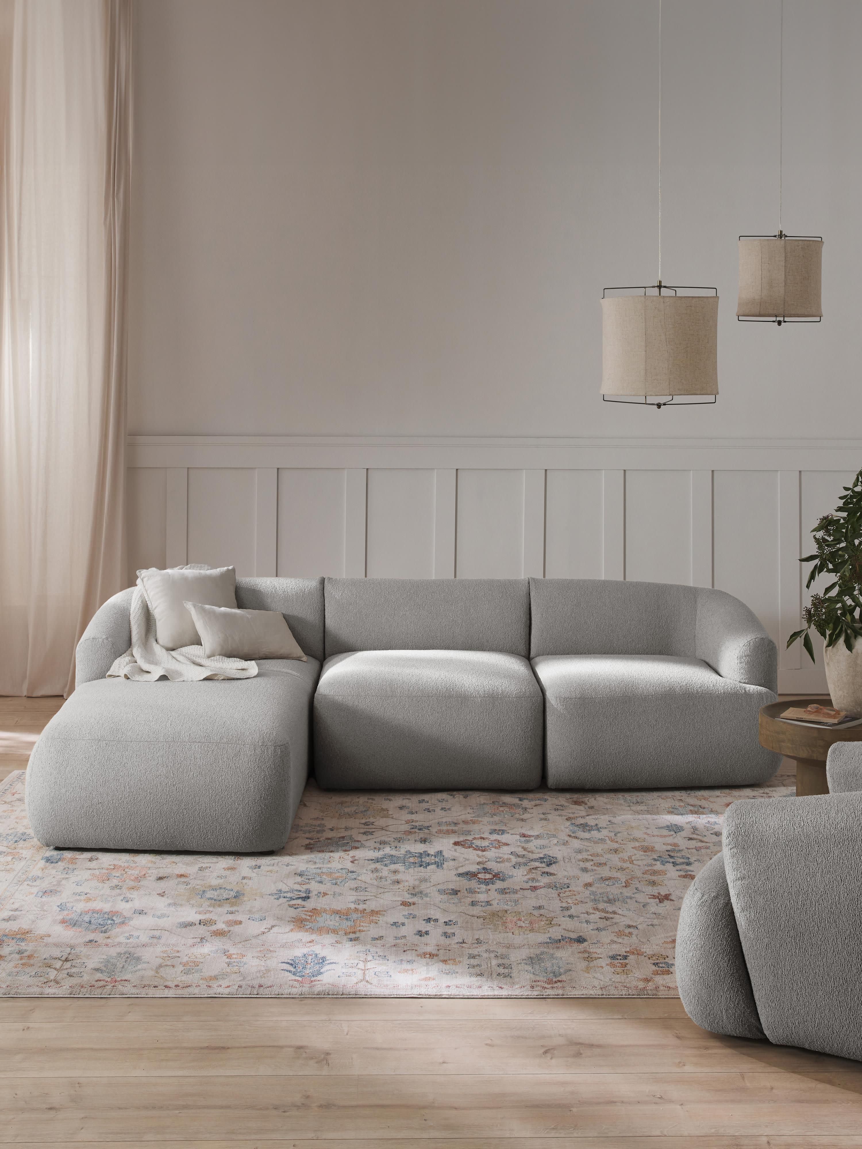 Modulaire bouclé hoekbank Sofia (3 zits)