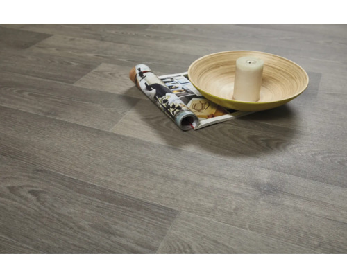 Reuze PVC vloer, houtplankenlook, donkergrijs FB592, 300 cm breed (per meter verkocht)