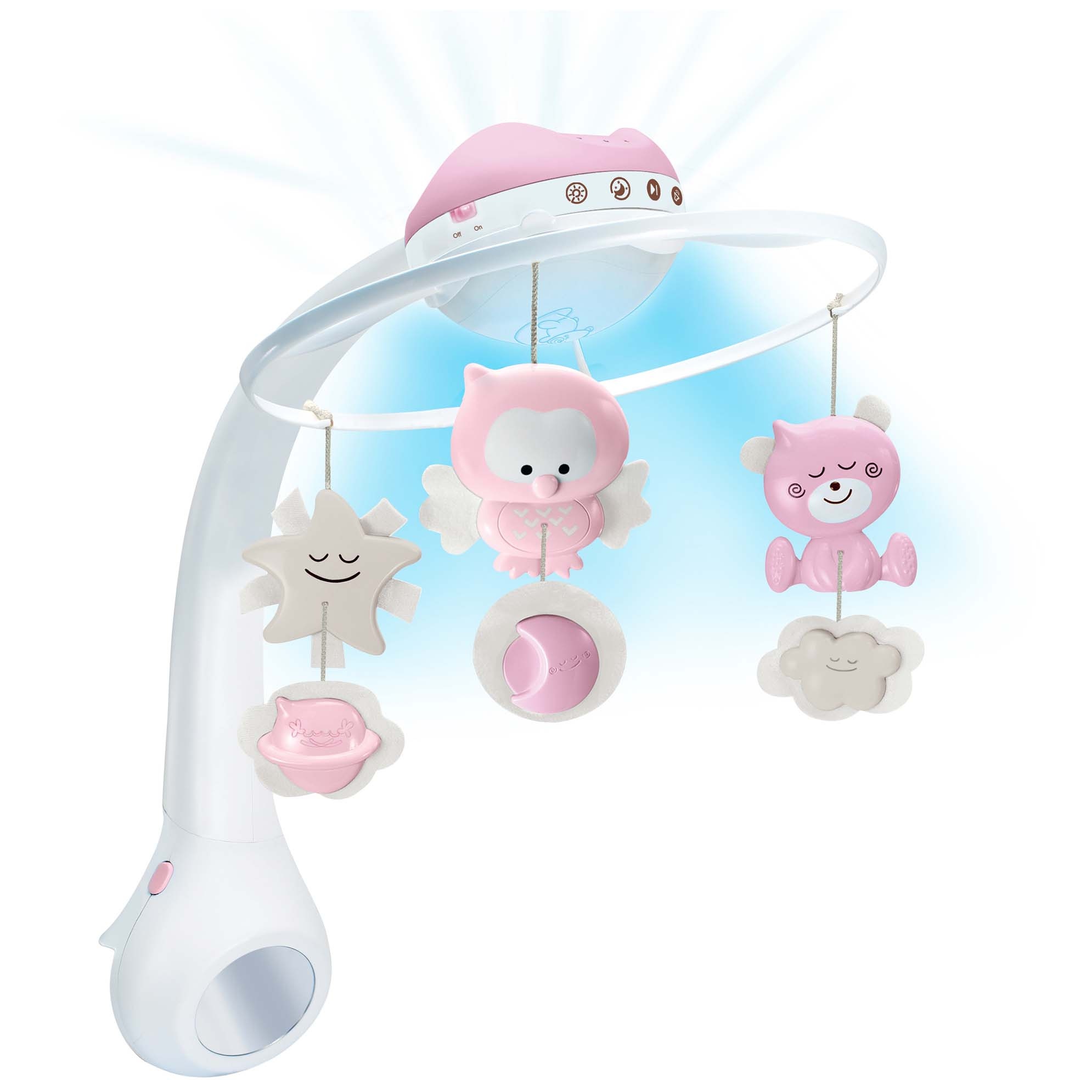 Infantino Musical Mobile projector roze - projectors - Prénatal