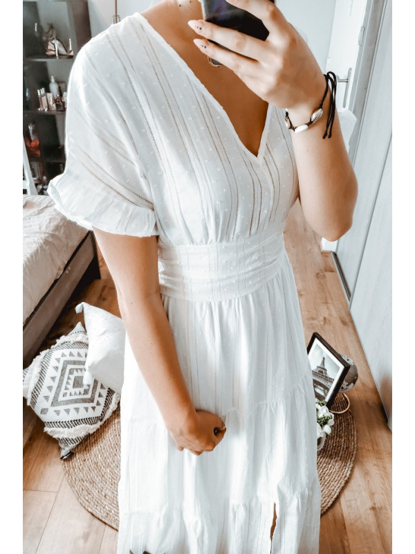 Robe boheme broderie Lima