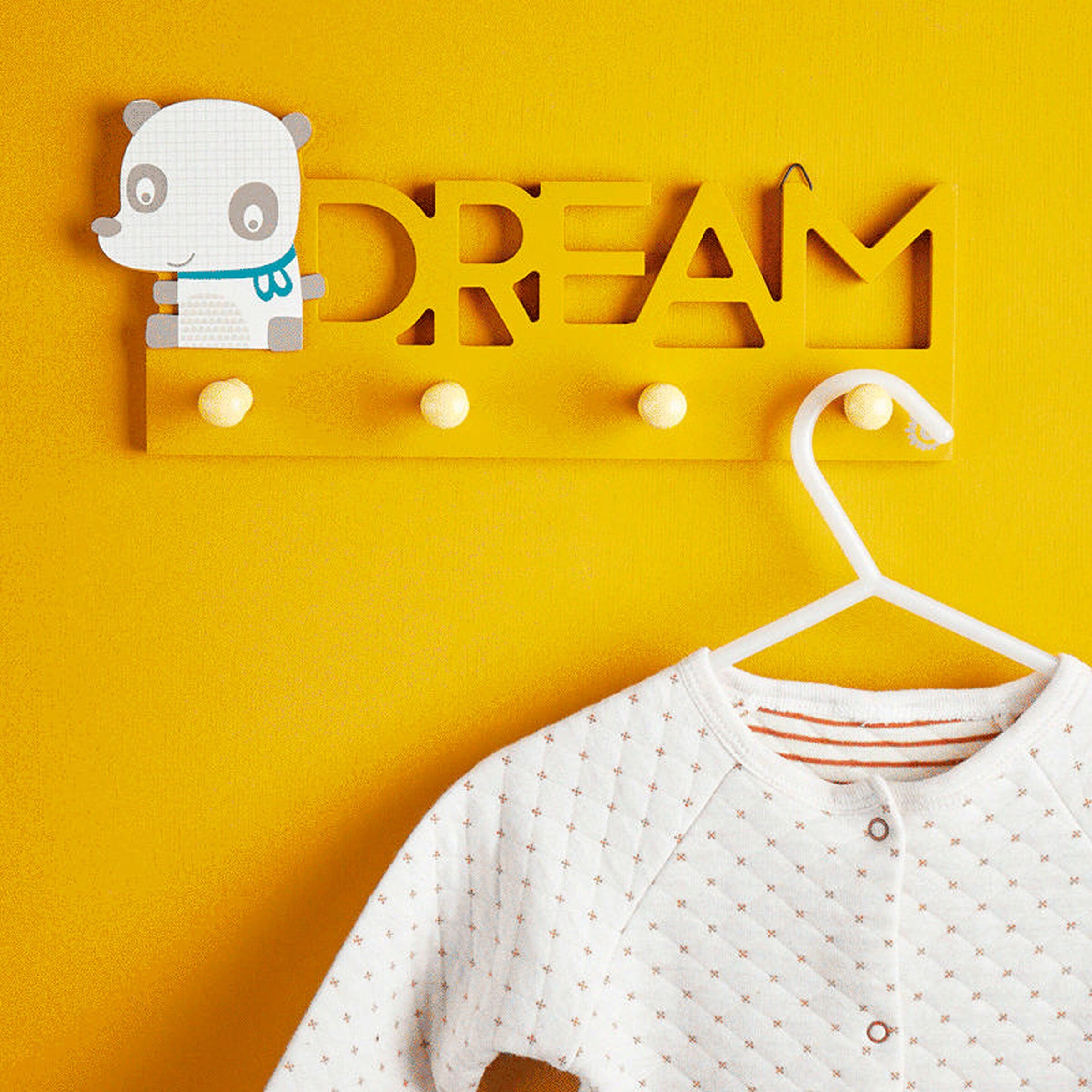 Bieco Garderobe Kinder Dream Gelb