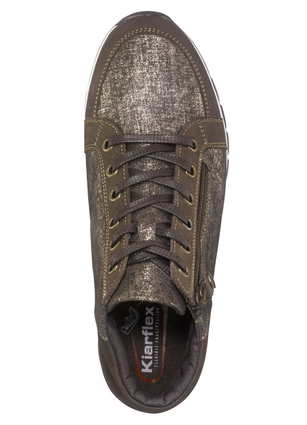 Bootie mit glänzender Prägung