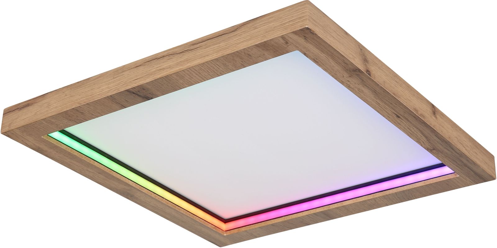 RGB-LED-Deckenleuchte - natur - Regenbogeneffekt