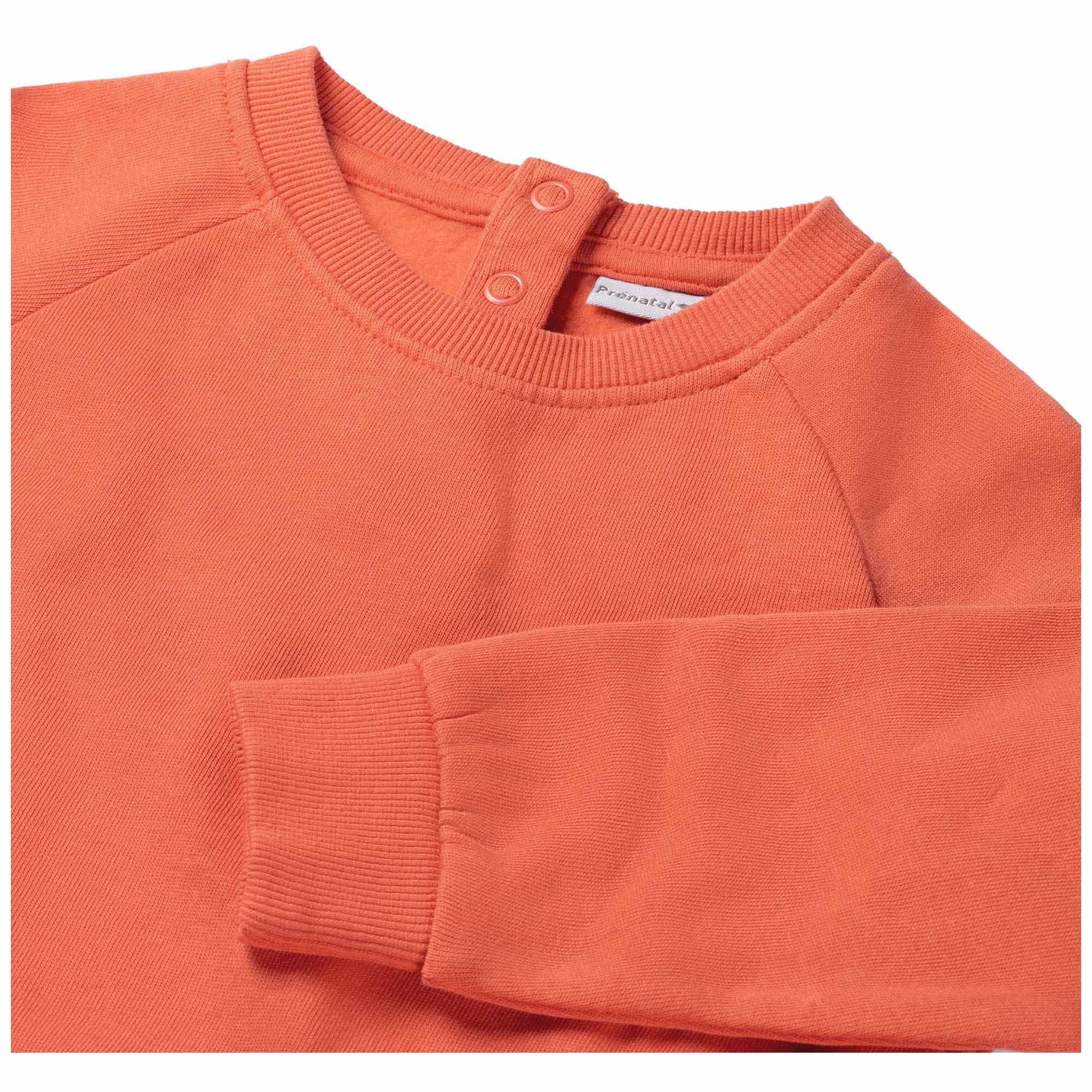 Prénatal peuter sweater lange mouwen effen oranje