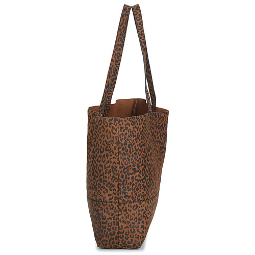Pieces - PCALEX FOILED SUEDE SHOPPER FC - Marron