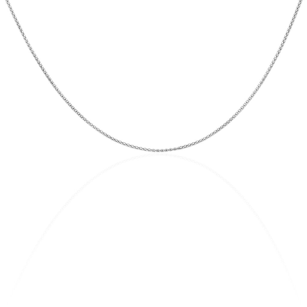Collier Nahila Argent Blanc