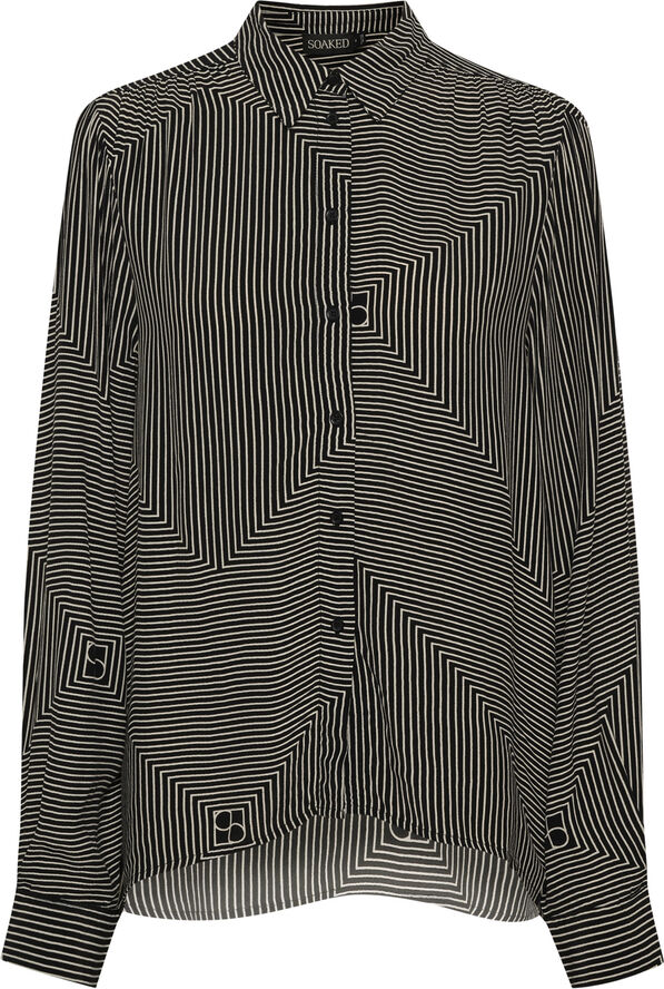 Soaked in Luxury SLMolly Shirt Monogram line print