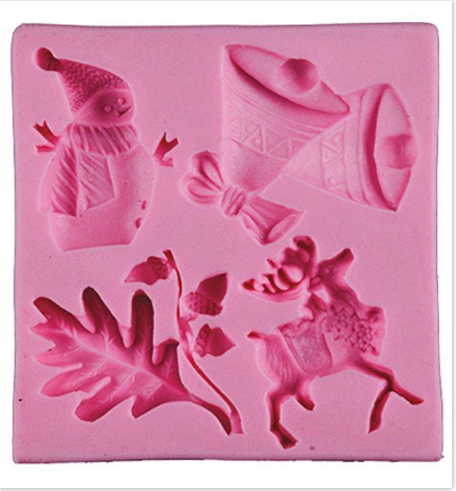 Stafil Siliconen Mold, Mal, Kerst, klei, zeep, enz...