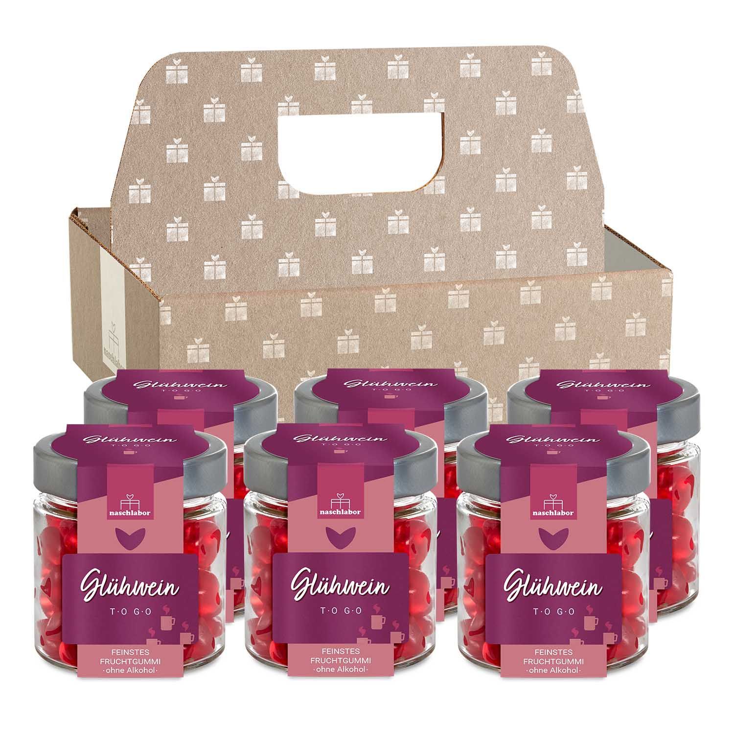 naschlabor Fruchtgummi Sixpack Glühwein To Go Geschenkset
