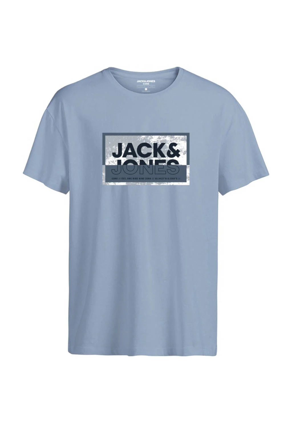 JACK & JONES t-shirt zachtblauw